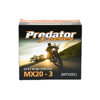 MX20-3 Predator X Series Motorcycle Battery
