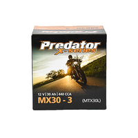 MX30-3 Predator X Series Motorcycle Battery