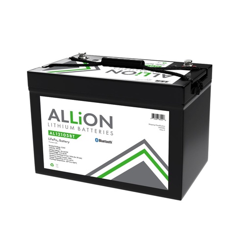 Lithium 105Ah 12V LiFePo4 ALLiON Battery  - AL12105BT