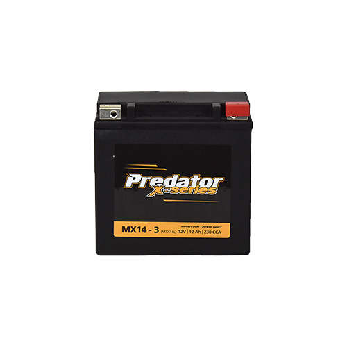 MX14-3 Predator X Series Motorcycle Battery 