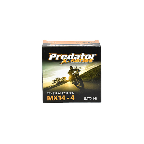 MX14-4 Predator X Series Motorcycle Battery