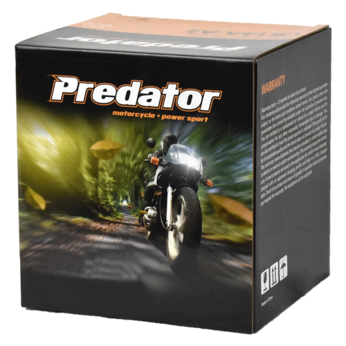 YT12B-4 12V Sealed Predator Motorcycle Battery