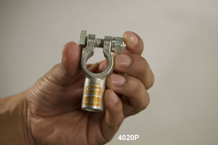 Quickcable 2 Ga Pos Clamp Crimp - 4002-P