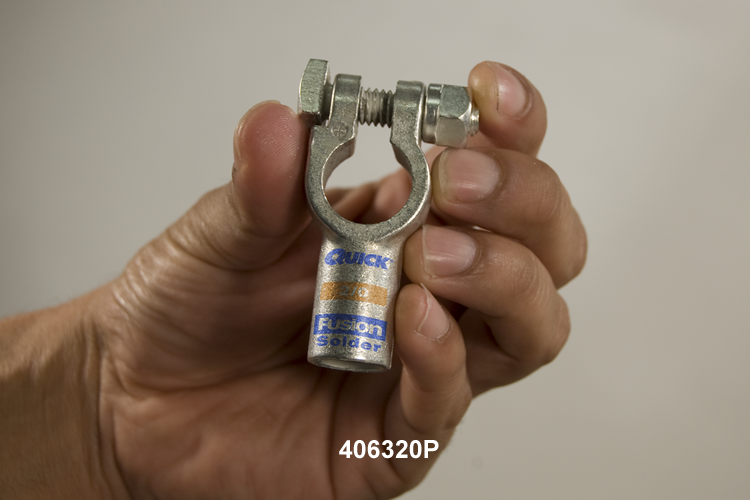 Quickcable 1 & 2 Ga Positive Solder Clamp - 406301-P