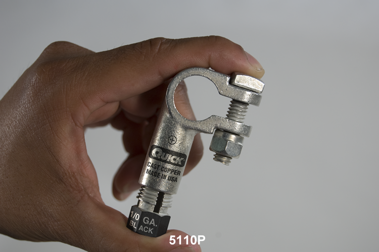 Quickcable 2 Ga Pos Rt Elbow Comp Terminal - 5102-P