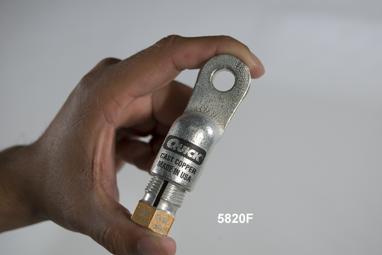 Quickcable 1 & 2 Ga 1/2 Lug Comp W/Comp Nut - 5802-H