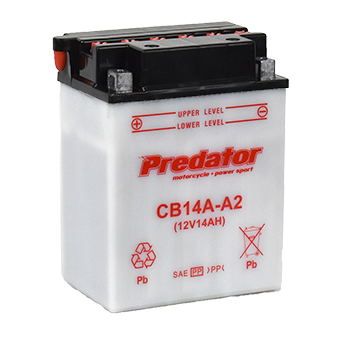 CB14A-A2 12V Predator Motorcycle Battery