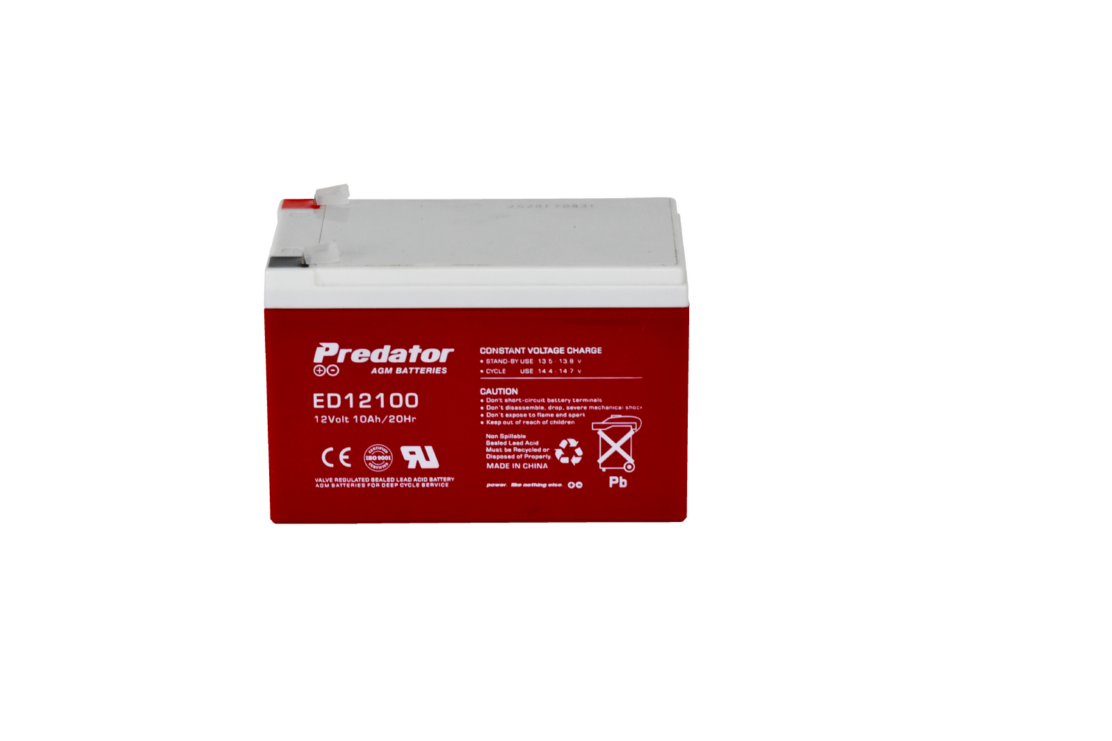 Predator 12V 10Ah AGM Deep Cycle ED12100