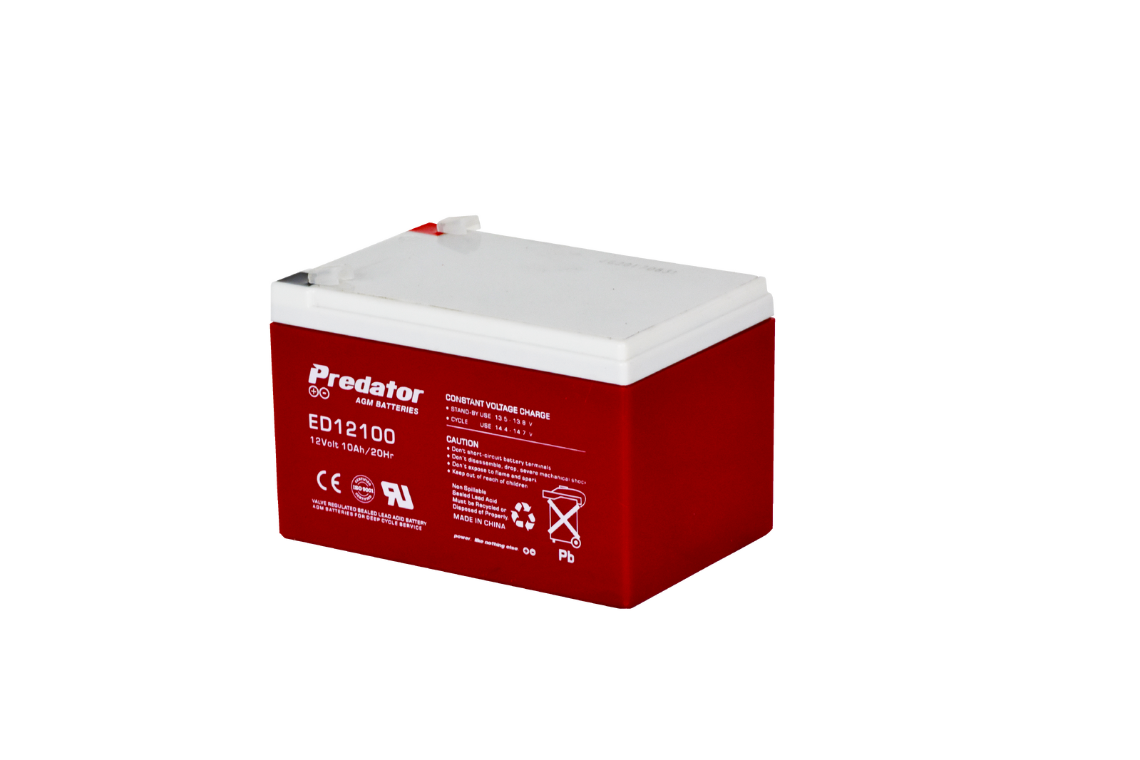 Predator 12V 10Ah AGM Deep Cycle ED12100