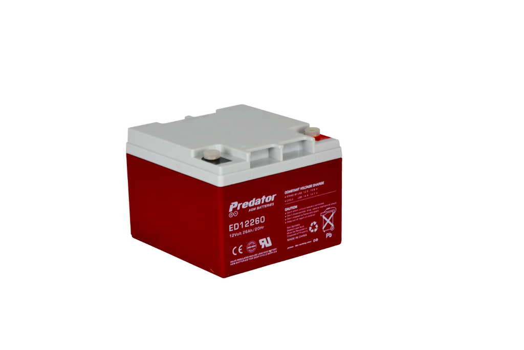 Predator 12V 26Ah AGM Deep Cycle ED12260