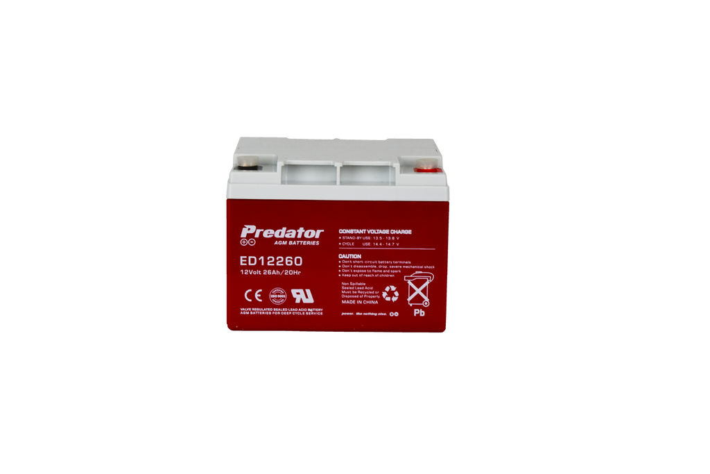 Predator 12V 26Ah AGM Deep Cycle ED12260
