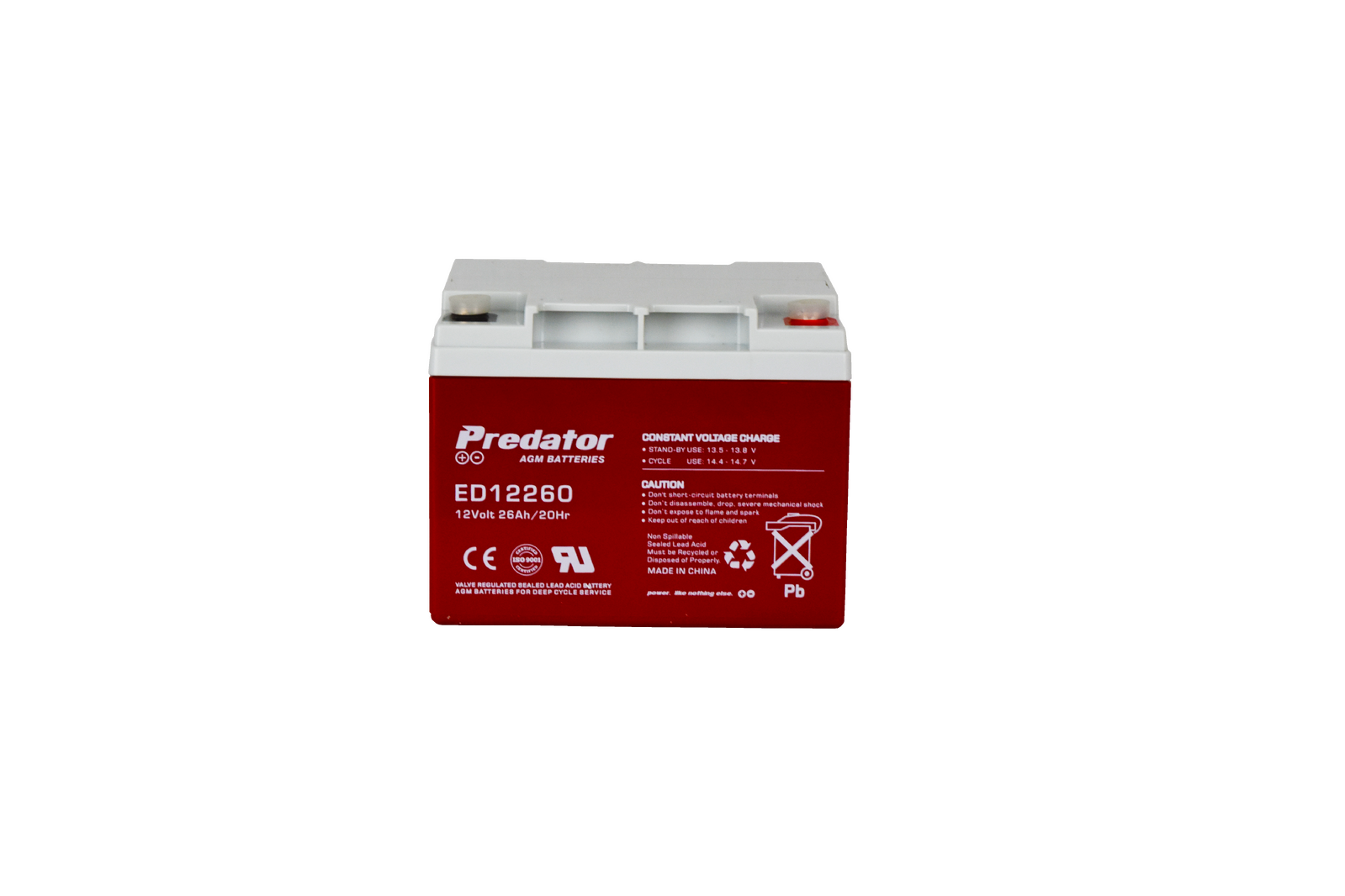 Predator 12V 26Ah AGM Deep Cycle ED12260