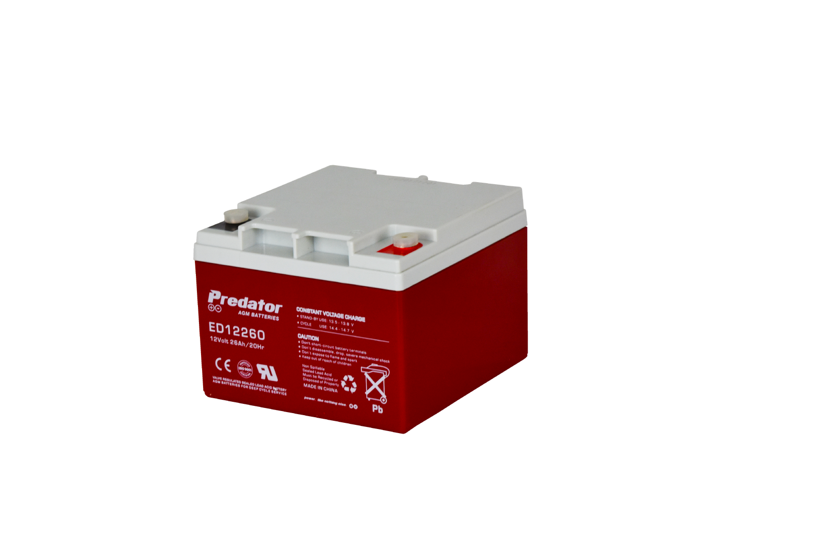 Predator 12V 26Ah AGM Deep Cycle ED12260