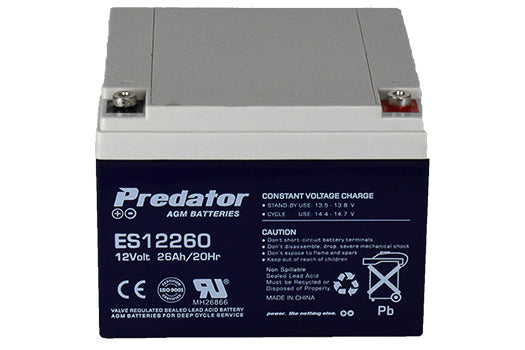 Predator ES12260 12V 26Ah AGM General Purpose