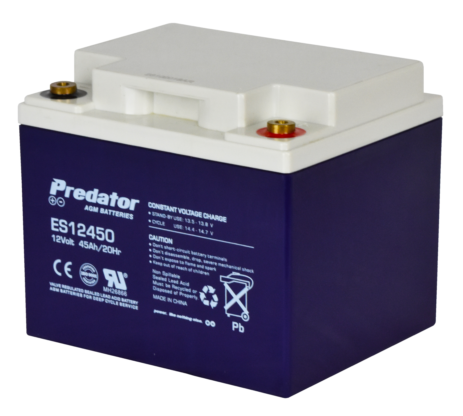 Predator ES12450 12V 45Ah AGM General Purpose