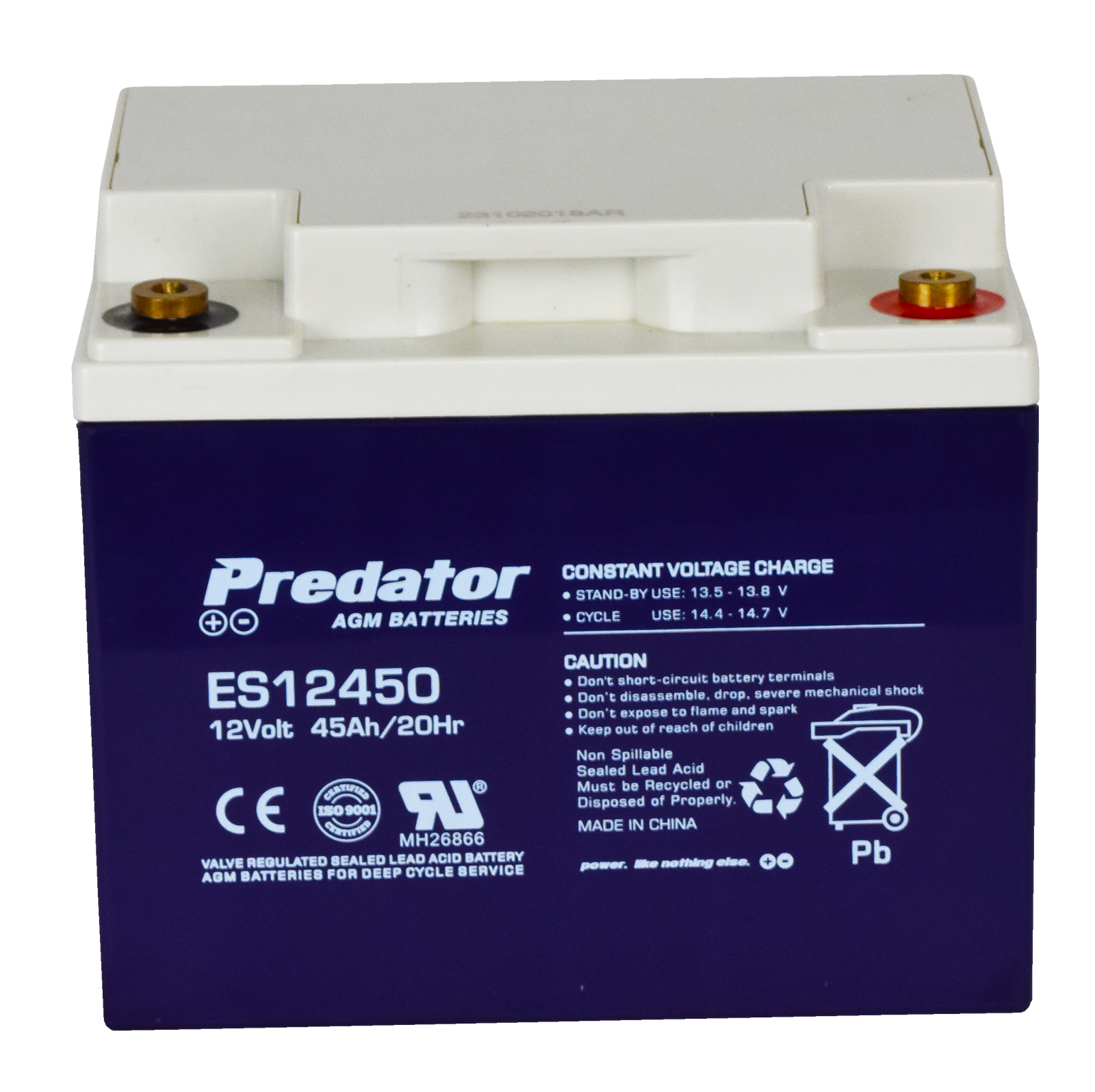 Predator ES12450 12V 45Ah AGM General Purpose