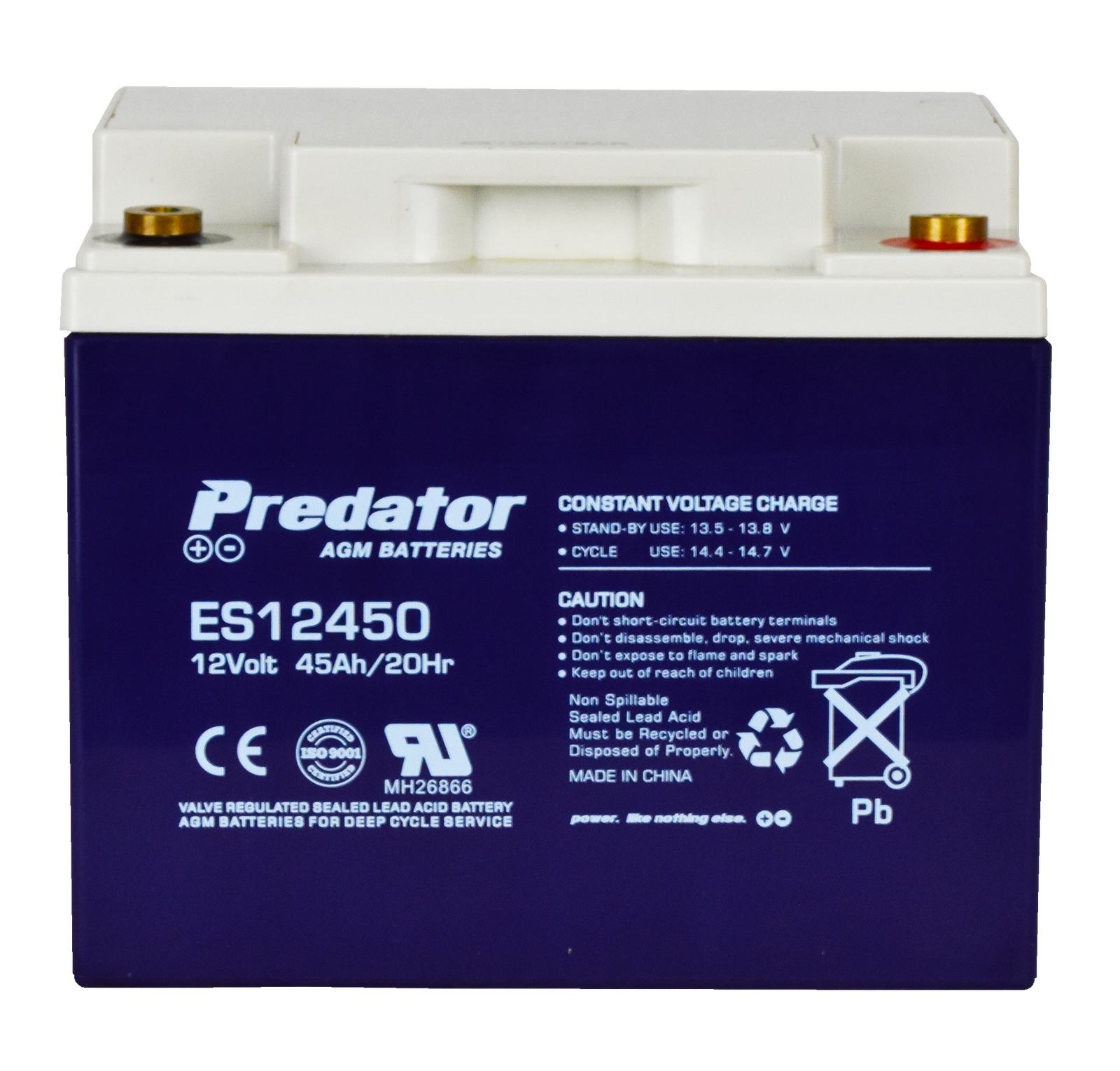 Predator ES12450 12V 45Ah AGM General Purpose