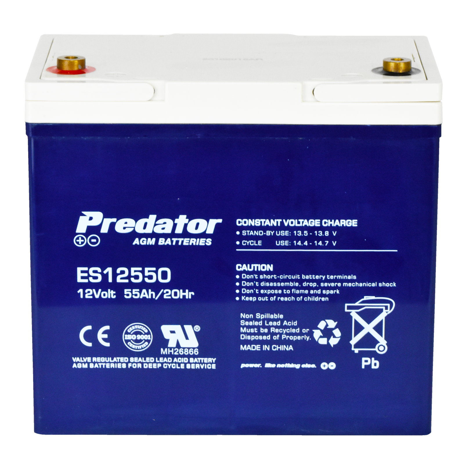Predator ES12550 12V 55Ah AGM General Purpose