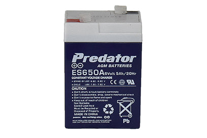 Predator ES650A 6V 5Ah AGM General Purpose