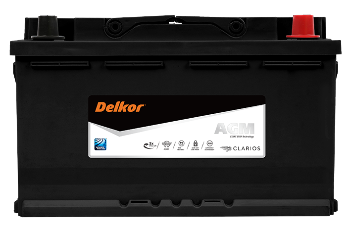 Delkor LN4 AGM Stop-Start Battery LN4580901080 DIN77H