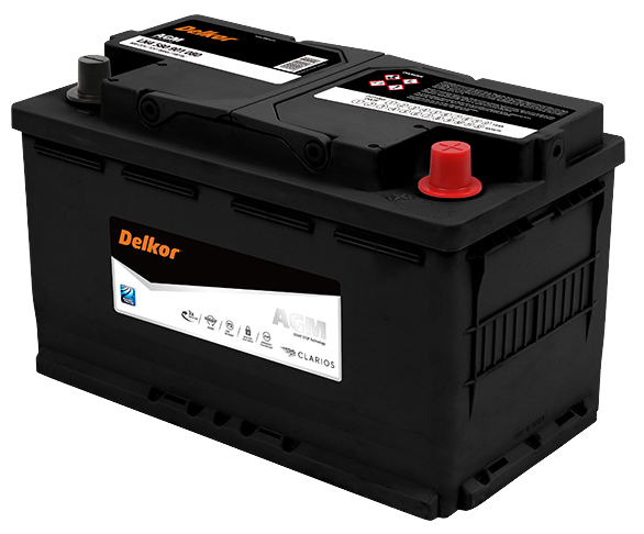 Delkor LN4 AGM Stop-Start Battery LN4580901080 DIN77H