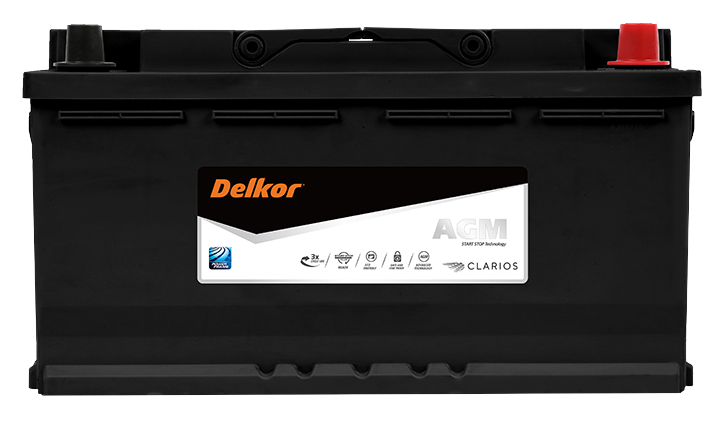 Delkor LN5 AGM Stop-Start Battery LN5595901090 DIN88H