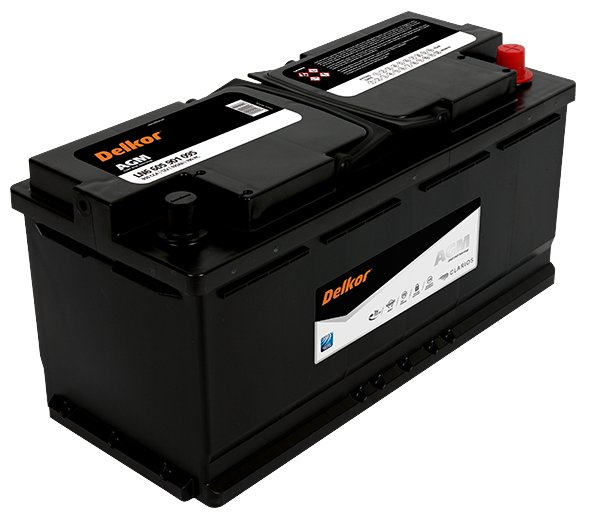 Delkor LN6 AGM Stop-Start Battery LN6605901095 DIN100