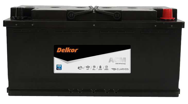 Delkor LN6 AGM Stop-Start Battery LN6605901095 DIN100