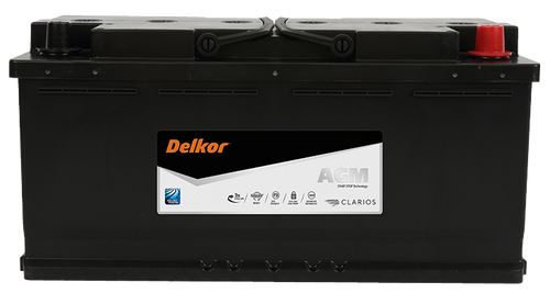 Delkor LN6 AGM Stop-Start Battery LN6605901095 DIN100