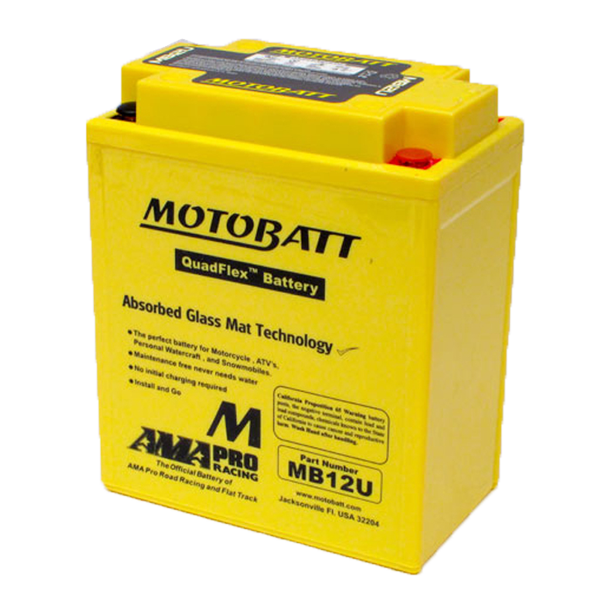 Motobatt Motorcycle Battery MB12U