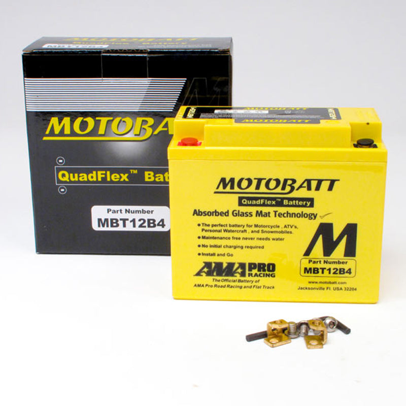 Motobatt Motorcycle Battery MBT12B4