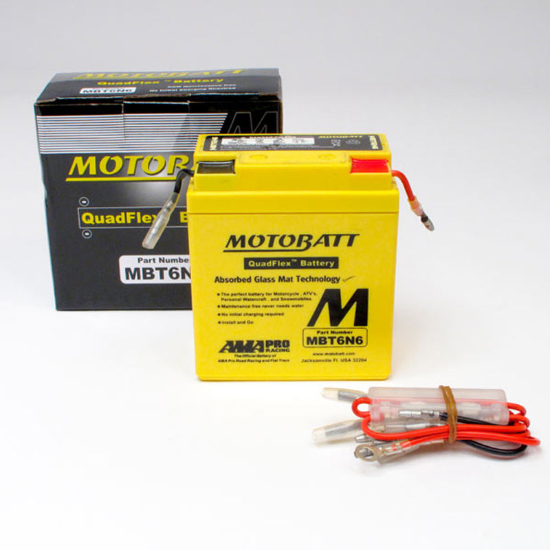 Motobatt Motorcycle Battery MBT6N6