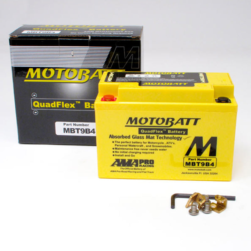 Motobatt Motorcycle Battery MBT9B4
