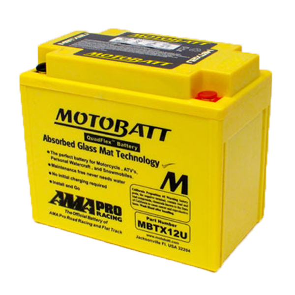 Motobatt Motorcycle Battery MBTX12U