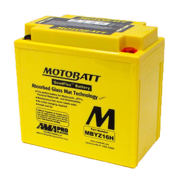 Motobatt Motorcycle Battery MBYZ16H