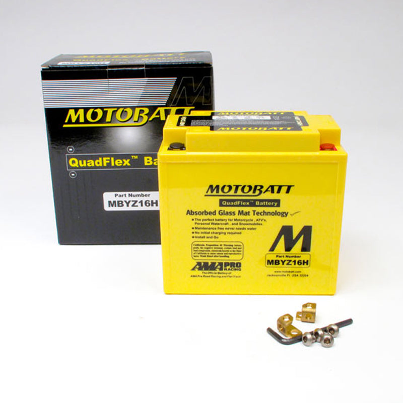 Motobatt Motorcycle Battery MBYZ16H