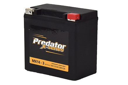 MX14-3 Predator X Series Motorcycle Battery