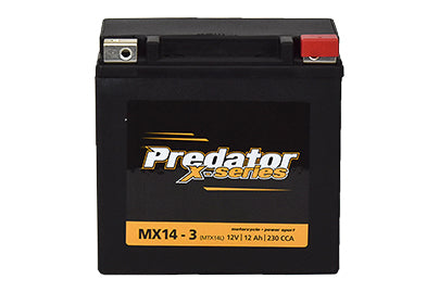 MX14-3 Predator X Series Motorcycle Battery