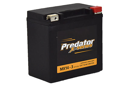MX14-3 Predator X Series Motorcycle Battery