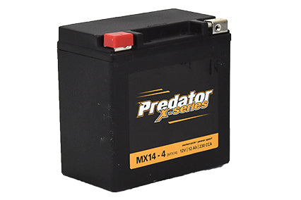 MX14-4 Predator X Series Motorcycle Battery