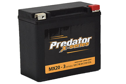 MX20-3 Predator X Series Motorcycle Battery