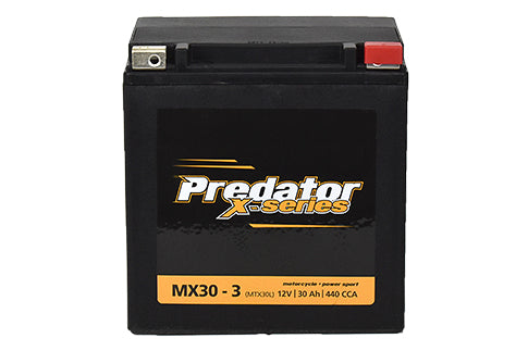 MX30-3 Predator X Series Motorcycle Battery