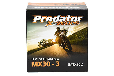 MX30-3 Predator X Series Motorcycle Battery