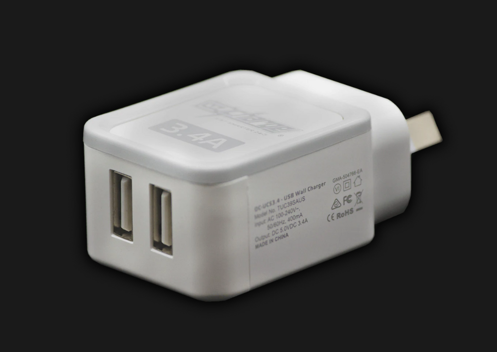 OzCharge Dual Port USB Charger