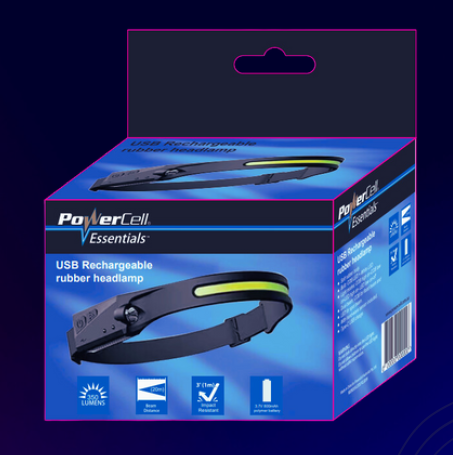 LED Headlamp 3.7v Rechargeable 350 Lumens