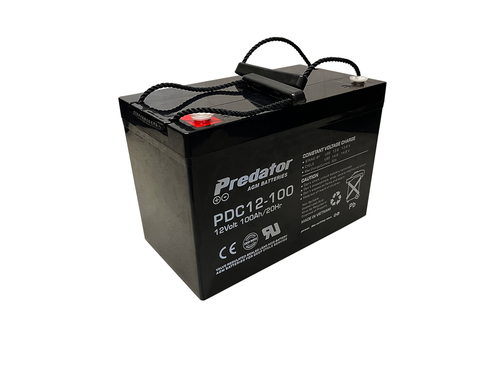 100Ah AGM Predator Deep Cycle Battery - PDC12-100