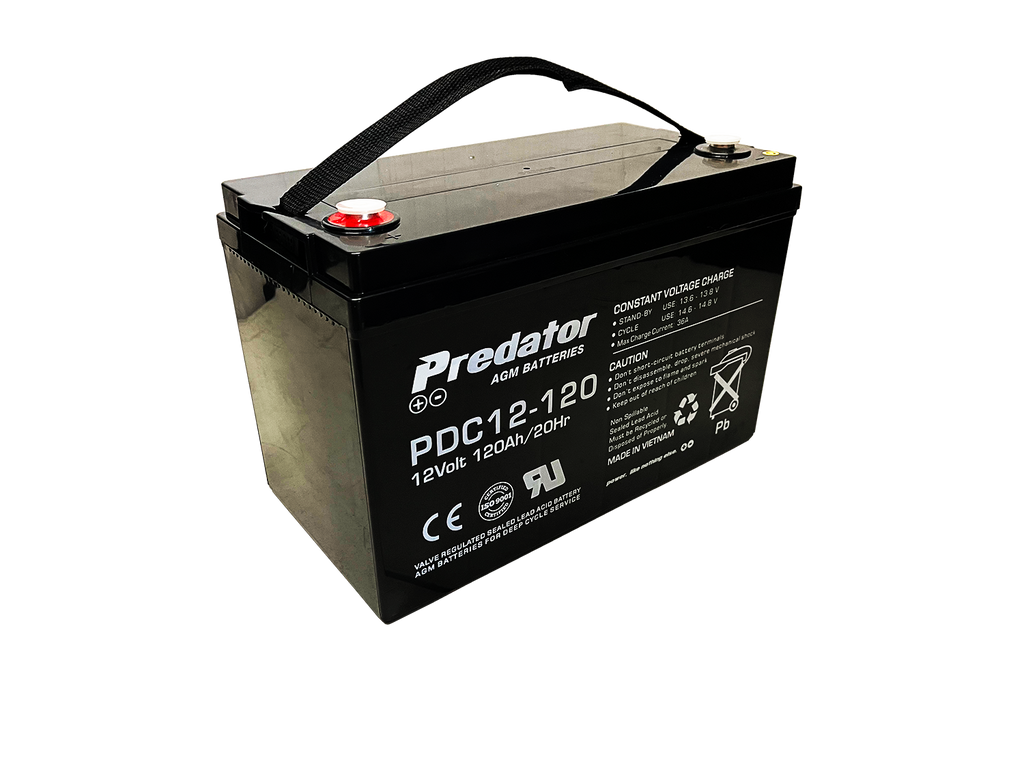 120Ah AGM Predator Deep Cycle Battery - PDC12-120