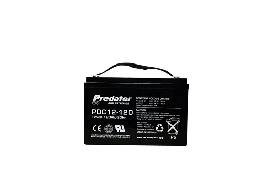 120Ah AGM Predator Deep Cycle Battery - PDC12-120
