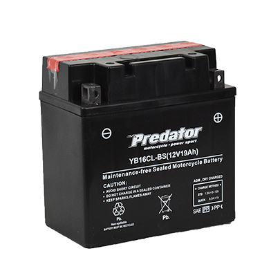 YT16CLB 12V Predator Motorcycle Battery