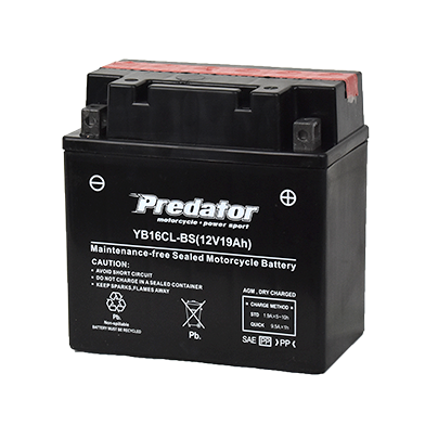 YT16CLB 12V Predator Motorcycle Battery